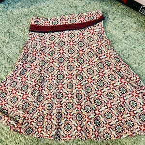 Max Studio Boho Print A-Line Skirt - Size Small